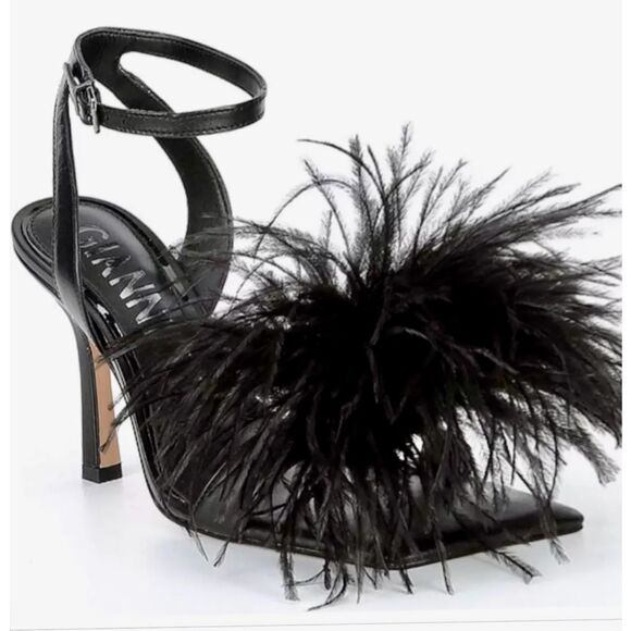 Gianni Bini, the Neela Feather Square Toe Dress Sandle - Picture 2 of 9